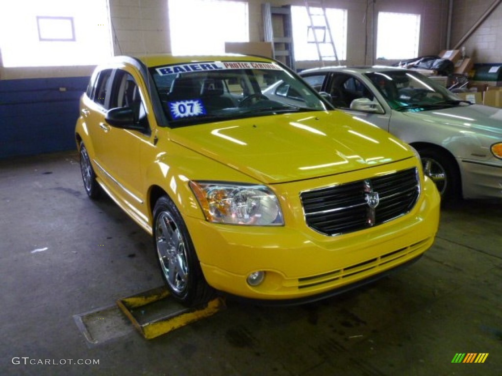 2007 Caliber R/T AWD - Solar Yellow / Pastel Slate Gray photo #1