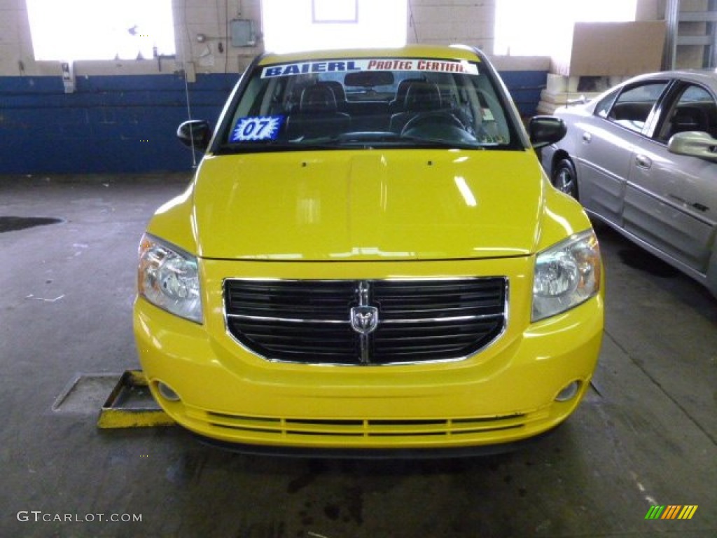 2007 Caliber R/T AWD - Solar Yellow / Pastel Slate Gray photo #2