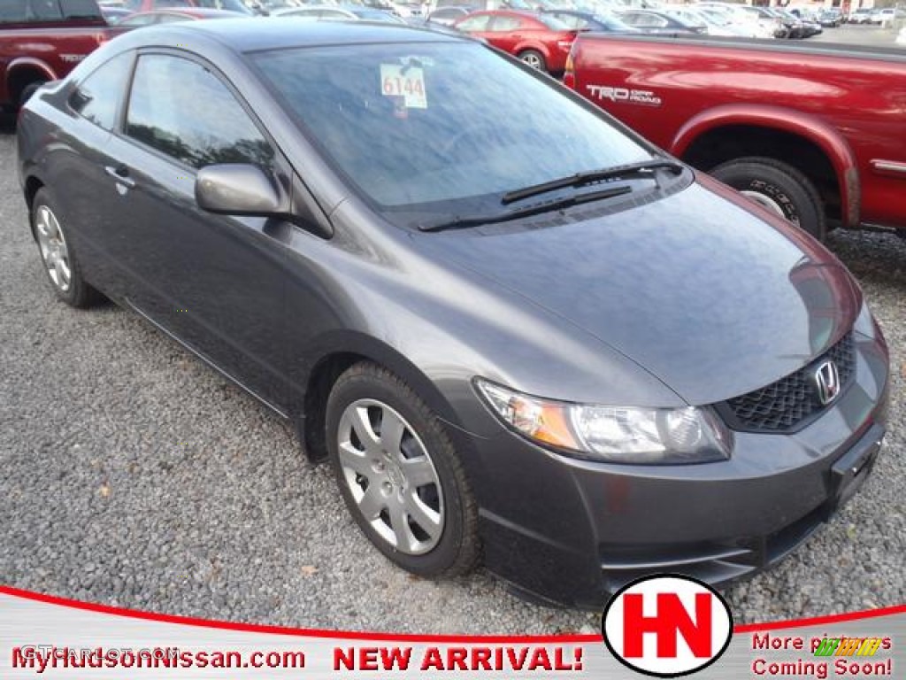 2009 Civic LX Coupe - Magnetic Pearl / Gray photo #1