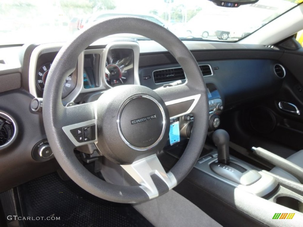 2011 Chevrolet Camaro LT Coupe Gray Steering Wheel Photo #61015486