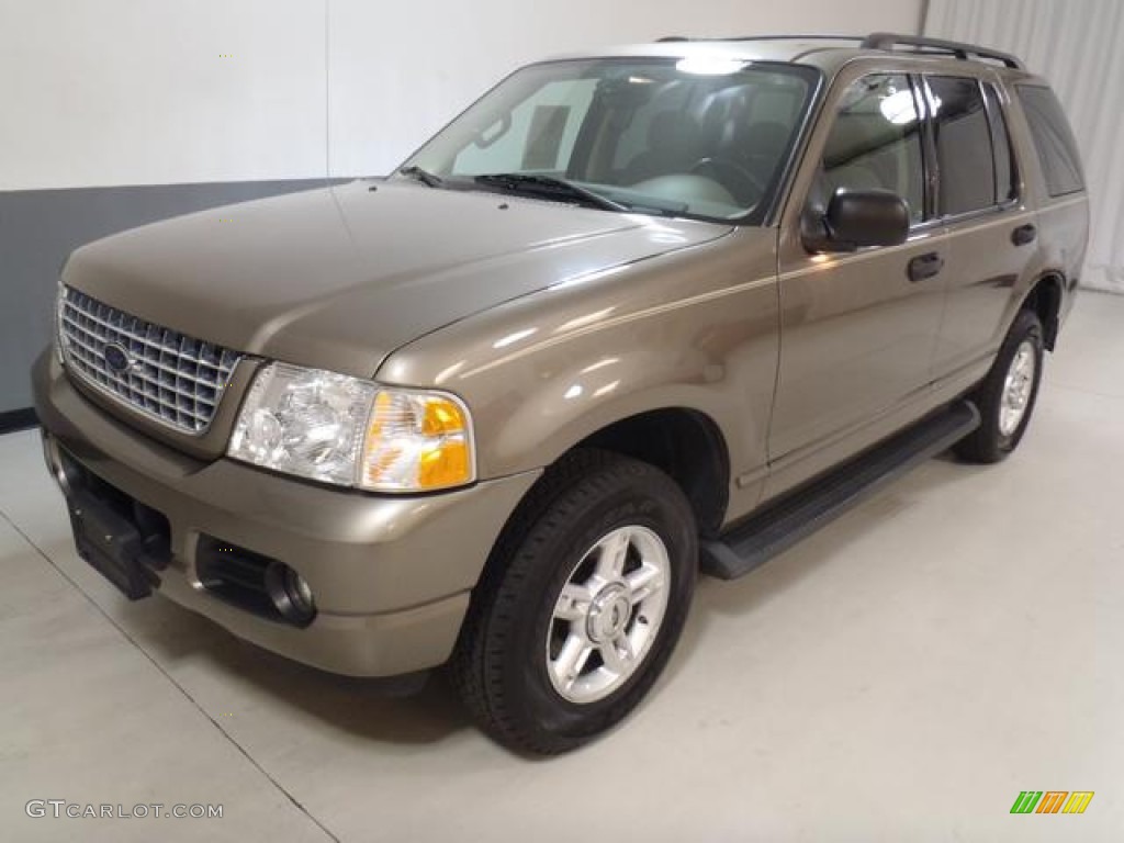 2004 Explorer XLT - Mineral Grey Metallic / Medium Parchment photo #17