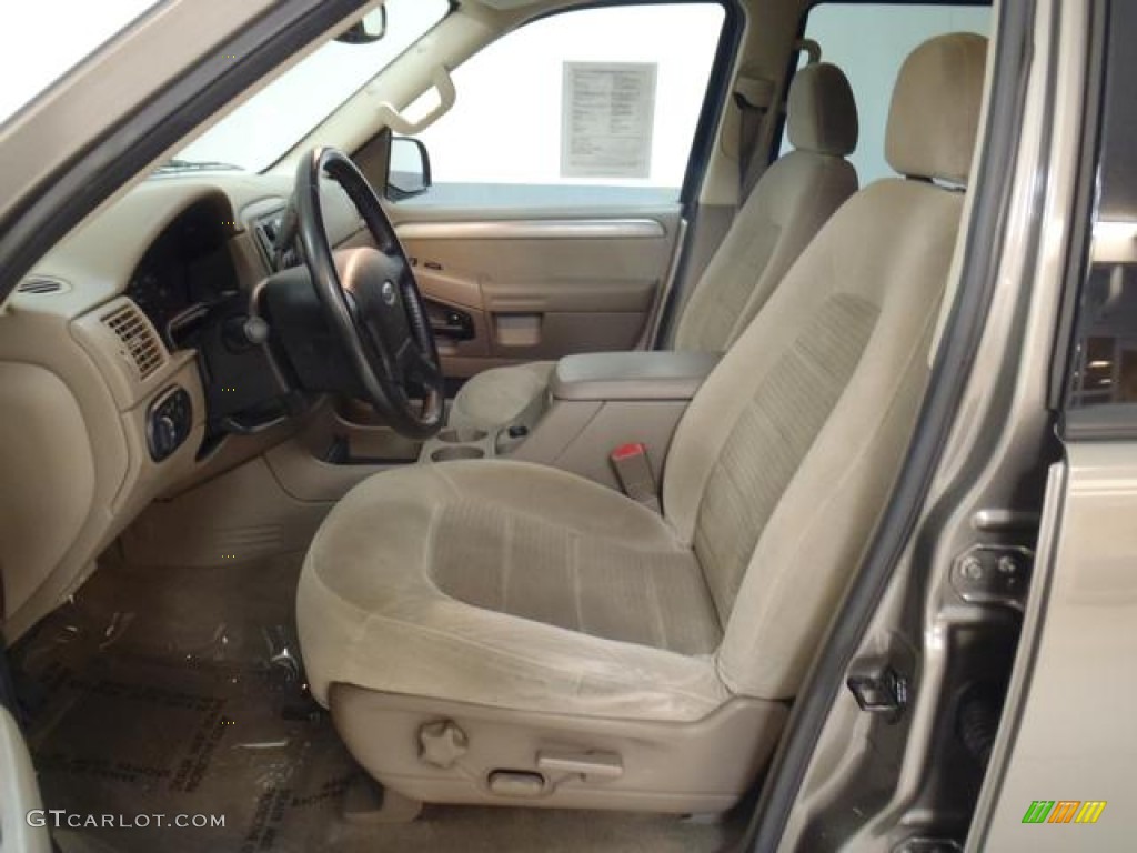 2004 Explorer XLT - Mineral Grey Metallic / Medium Parchment photo #21