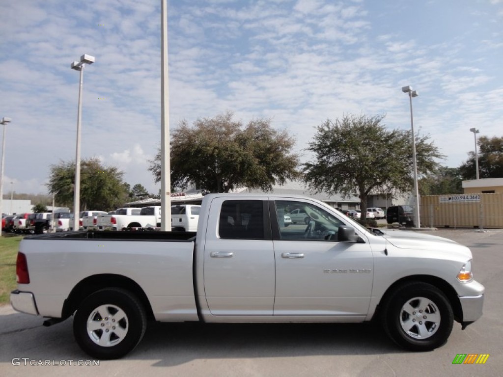 2011 Ram 1500 SLT Quad Cab - Bright Silver Metallic / Dark Slate Gray/Medium Graystone photo #9