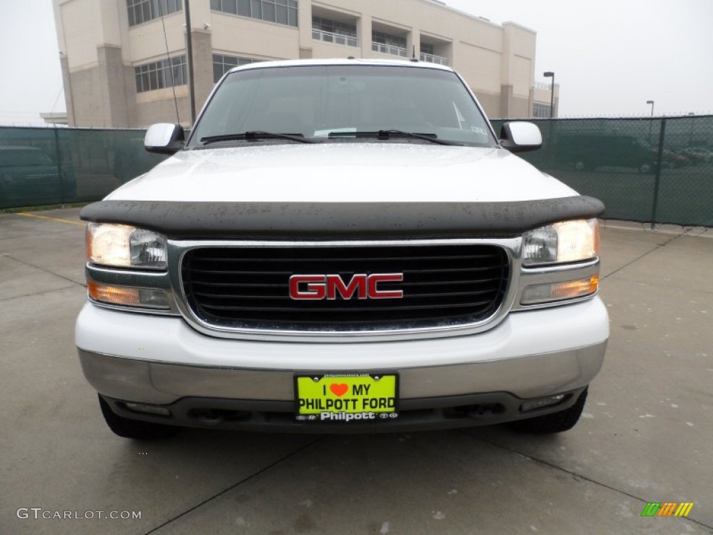 2002 Sierra 1500 HD SLT Crew Cab 4x4 - Summit White / Graphite photo #8