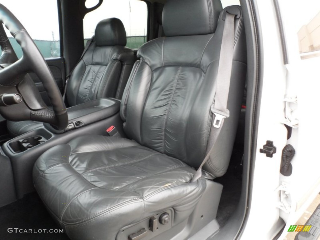 Graphite Interior 2002 GMC Sierra 1500 HD SLT Crew Cab 4x4 Photo #61016308