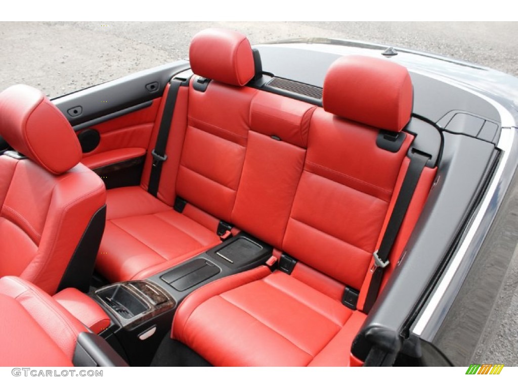 Coral Red/Black Interior 2007 BMW 3 Series 335i Convertible Photo #61016953