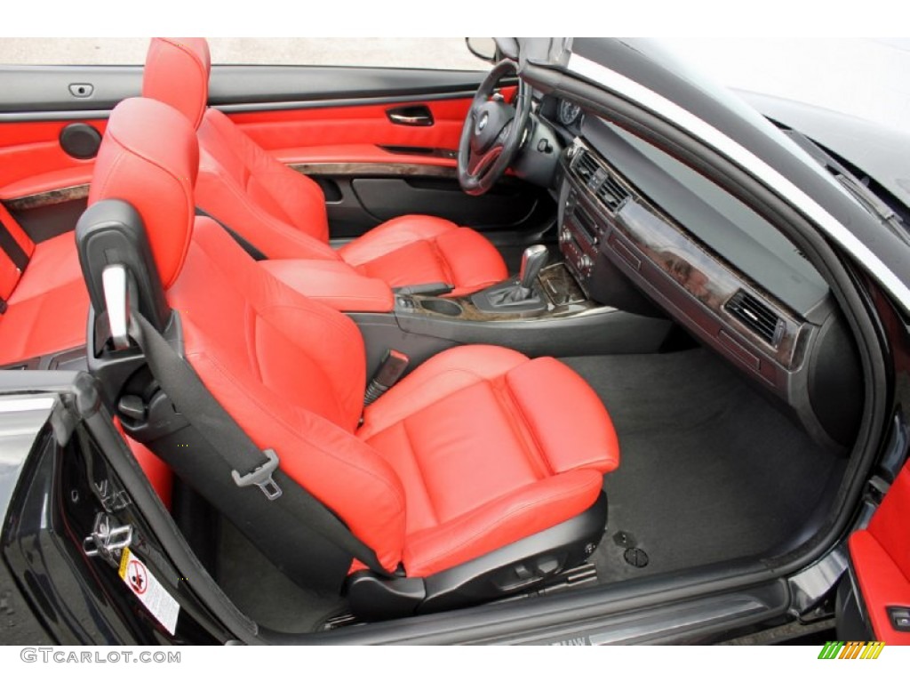 Coral Red/Black Interior 2007 BMW 3 Series 335i Convertible Photo #61016977