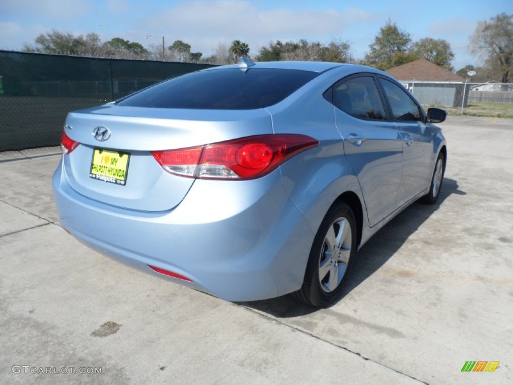 2012 Elantra GLS - Blue Sky Metallic / Beige photo #3