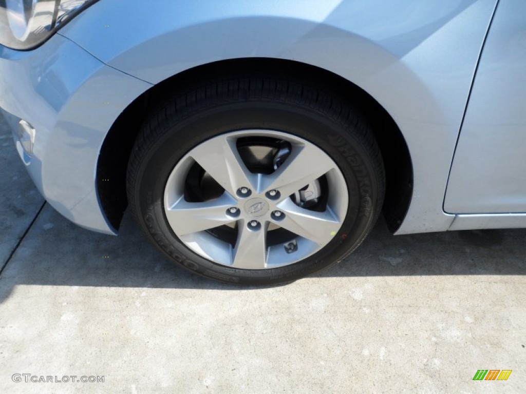 2012 Elantra GLS - Blue Sky Metallic / Beige photo #11