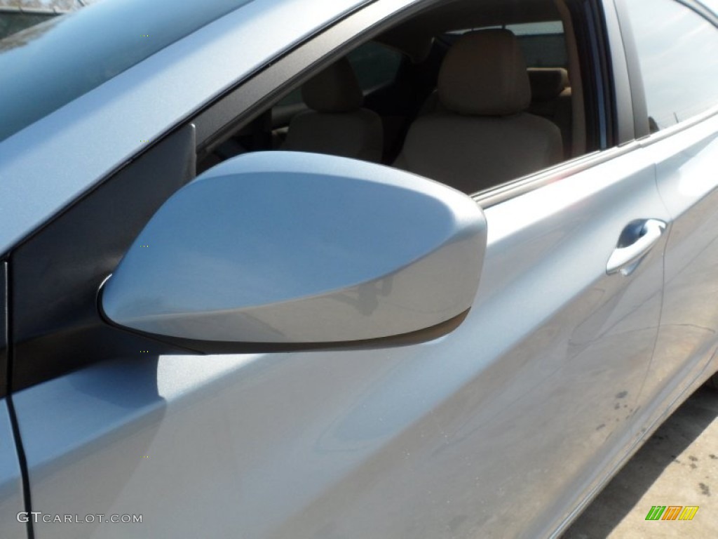 2012 Elantra GLS - Blue Sky Metallic / Beige photo #12