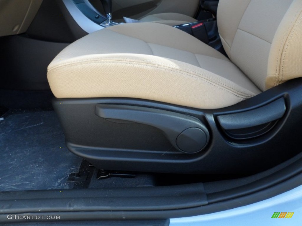 2012 Elantra GLS - Blue Sky Metallic / Beige photo #24