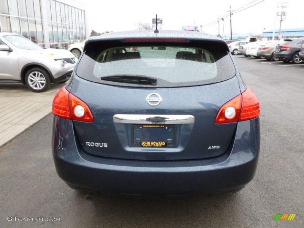 2012 Rogue S AWD - Graphite Blue / Gray photo #6