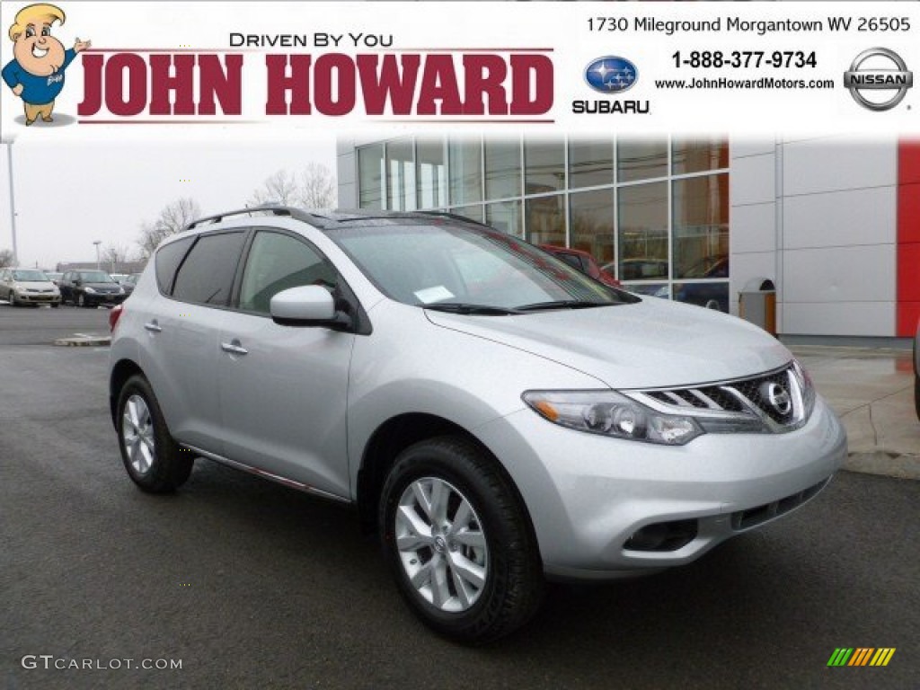 2012 Murano SV AWD - Brilliant Silver / Black photo #1