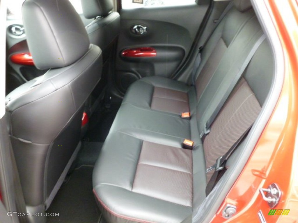 Black/Red/Red Trim Interior 2012 Nissan Juke SL AWD Photo #61018768