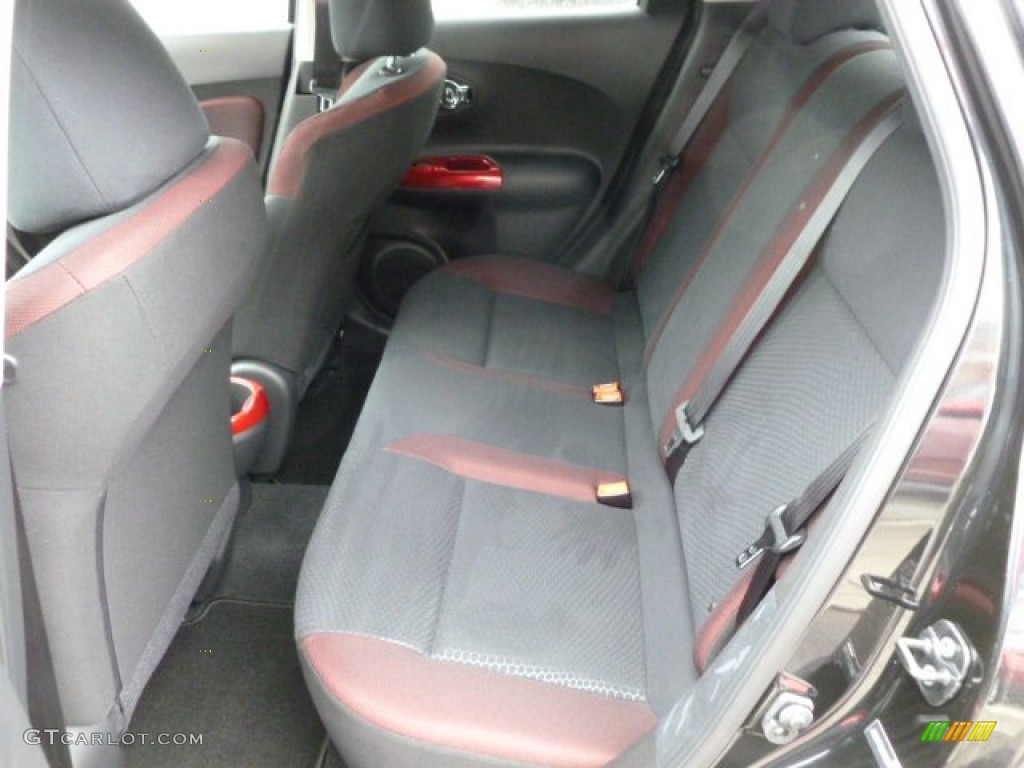 Black/Red/Red Trim Interior 2012 Nissan Juke SV AWD Photo #61019002