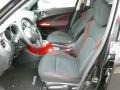 Black/Red/Red Trim 2012 Nissan Juke SV AWD Interior Color