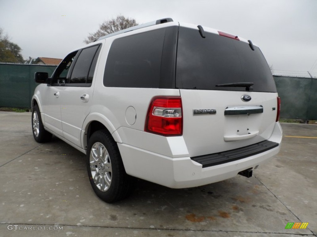 2012 Expedition Limited - White Platinum Tri-Coat / Charcoal Black photo #5