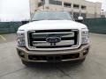 2012 White Platinum Metallic Tri-Coat Ford F350 Super Duty King Ranch Crew Cab 4x4 Dually  photo #8