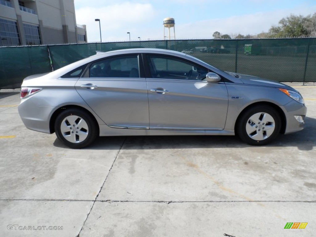Hyper Silver Metallic 2012 Hyundai Sonata Hybrid Exterior Photo #61021258