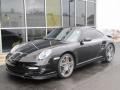 2007 Basalt Black Metallic Porsche 911 Turbo Coupe  photo #1