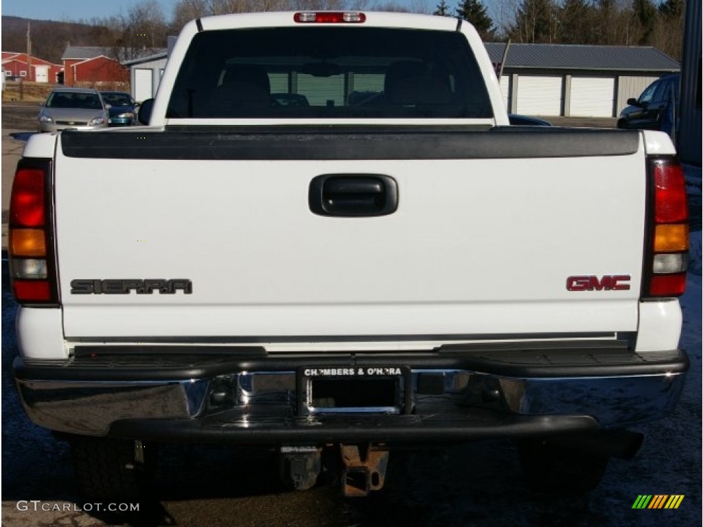 2005 Sierra 2500HD SLE Extended Cab 4x4 - Summit White / Neutral photo #10