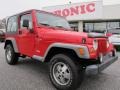 1997 Flame Red Jeep Wrangler Sport 4x4  photo #1