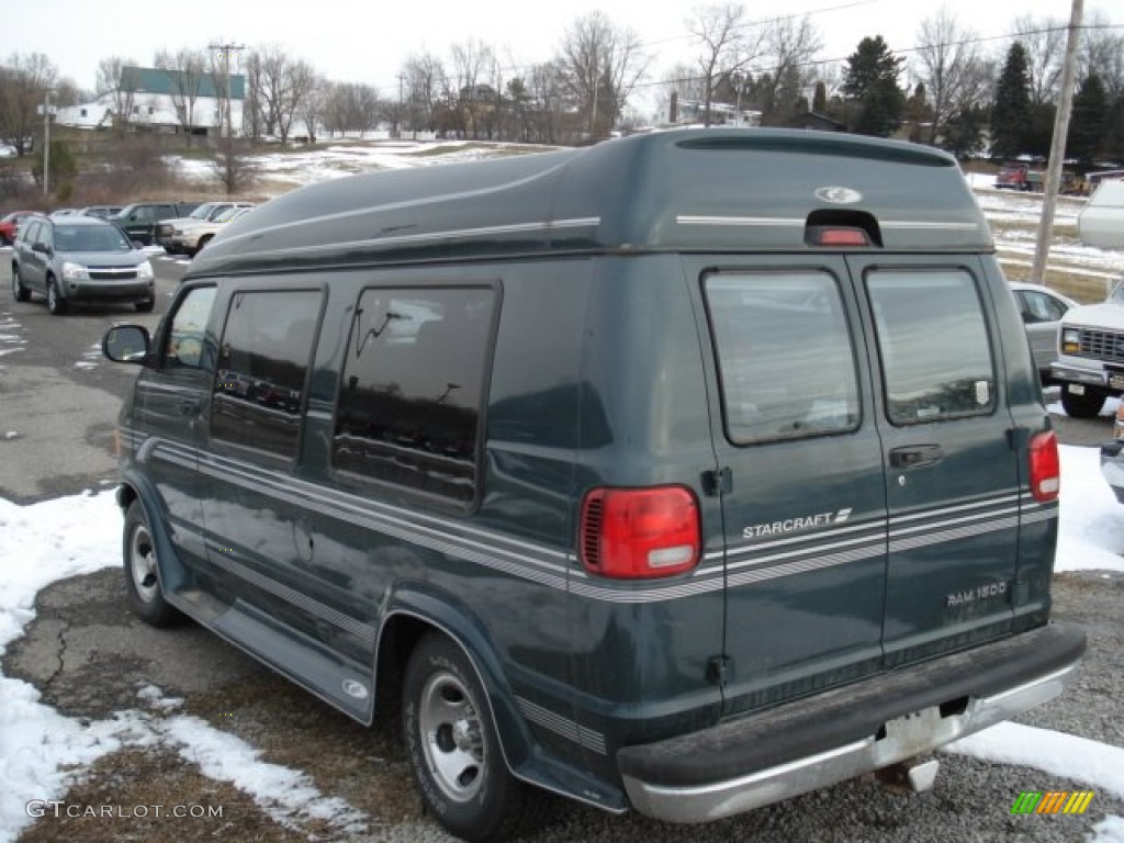 Dark Spruce Green Metallic 2001 Dodge Ram Van 1500 Passenger Conversion Exterior Photo #61023679
