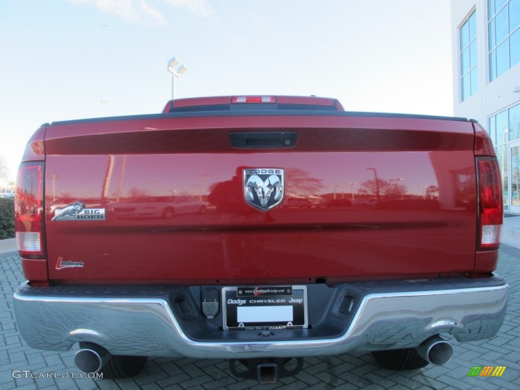 2010 Ram 1500 Big Horn Crew Cab - Inferno Red Crystal Pearl / Dark Slate/Medium Graystone photo #4