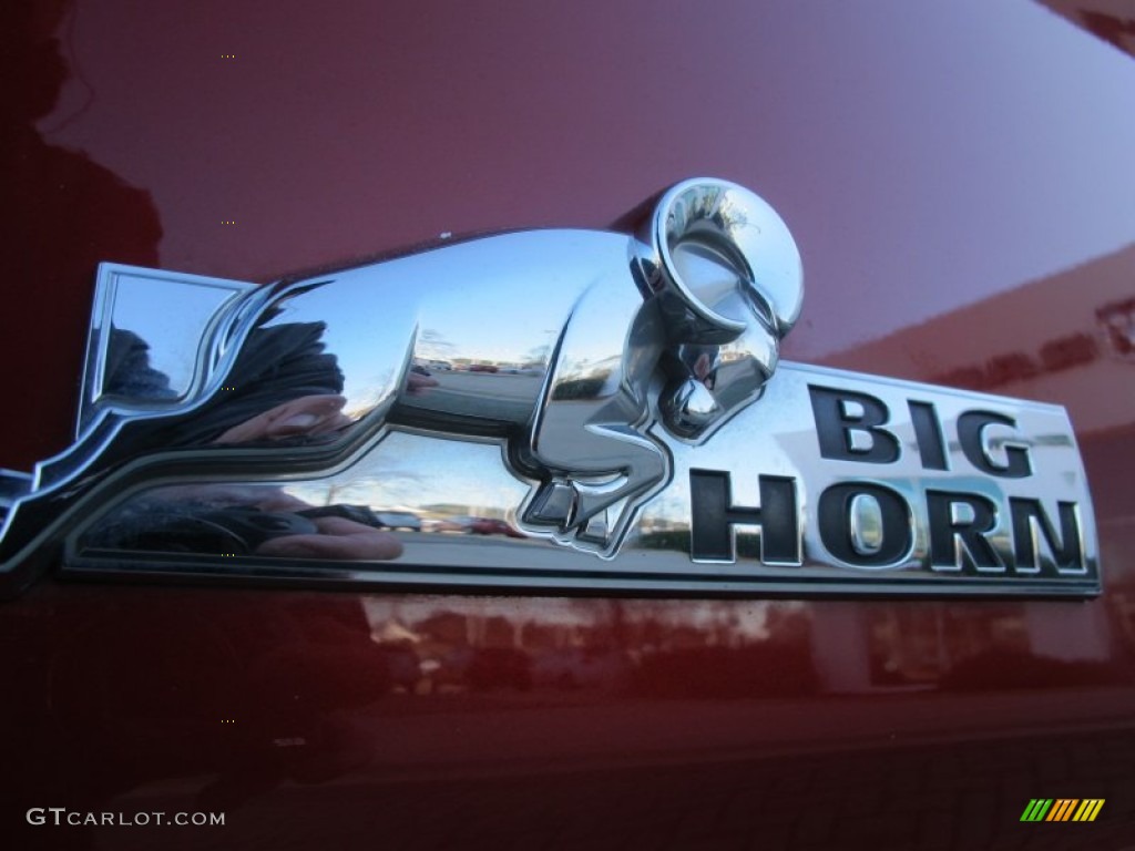 2010 Ram 1500 Big Horn Crew Cab - Inferno Red Crystal Pearl / Dark Slate/Medium Graystone photo #17