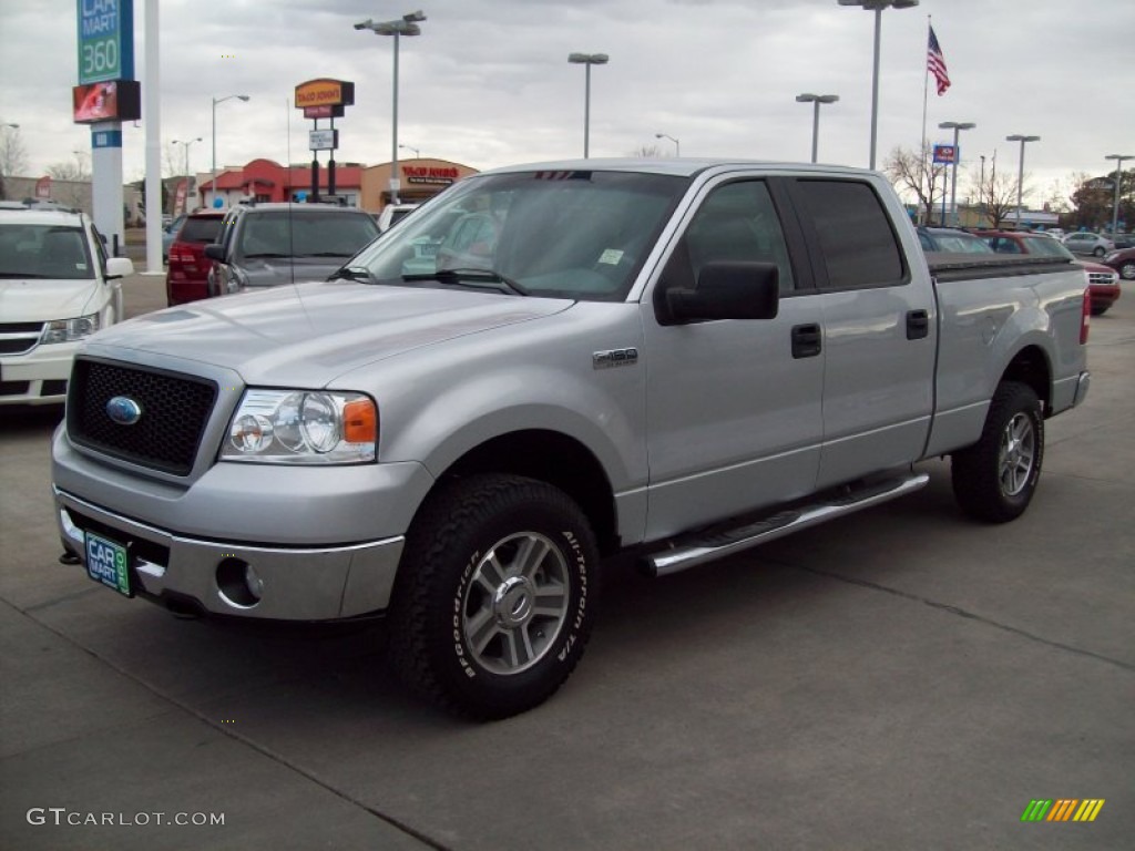 2006 F150 XLT SuperCrew 4x4 - Silver Metallic / Medium Flint photo #5
