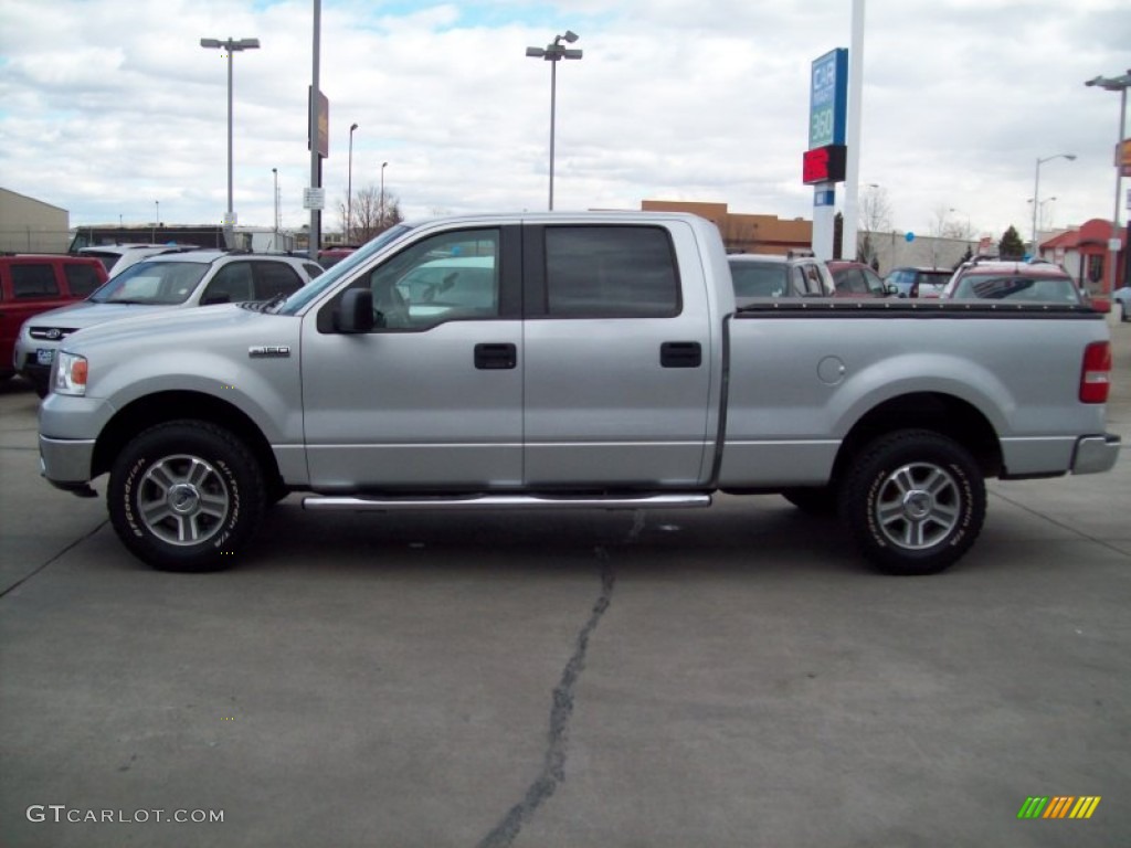 2006 F150 XLT SuperCrew 4x4 - Silver Metallic / Medium Flint photo #6