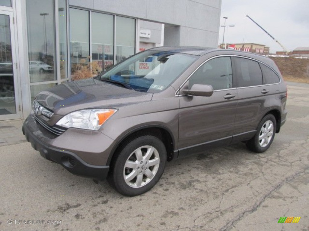 2009 CR-V EX-L 4WD - Urban Titanium Metallic / Black photo #2