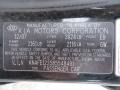 EB: Black 2008 Kia Spectra EX Sedan Color Code