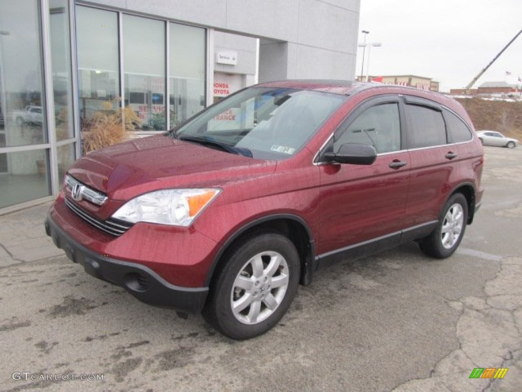 2008 CR-V EX 4WD - Tango Red Pearl / Gray photo #2