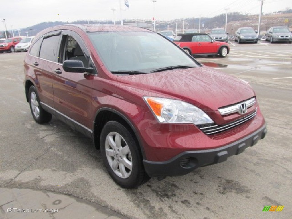 2008 CR-V EX 4WD - Tango Red Pearl / Gray photo #9
