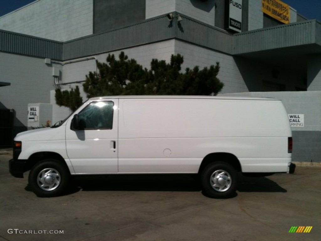 Oxford White 2012 Ford E Series Van E350 Extended Cargo Exterior Photo #61034995