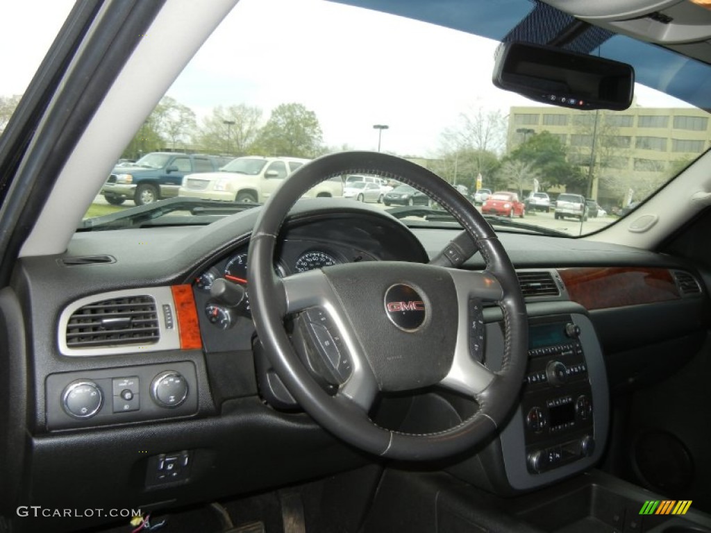 2009 Sierra 3500HD SLT Crew Cab 4x4 Dually - Carbon Black Metallic / Ebony photo #14