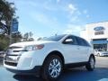 2012 White Platinum Metallic Tri-Coat Ford Edge SEL EcoBoost  photo #1