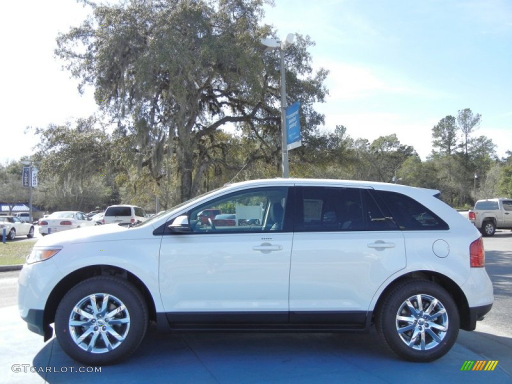 2012 Edge SEL EcoBoost - White Platinum Metallic Tri-Coat / Charcoal Black photo #2