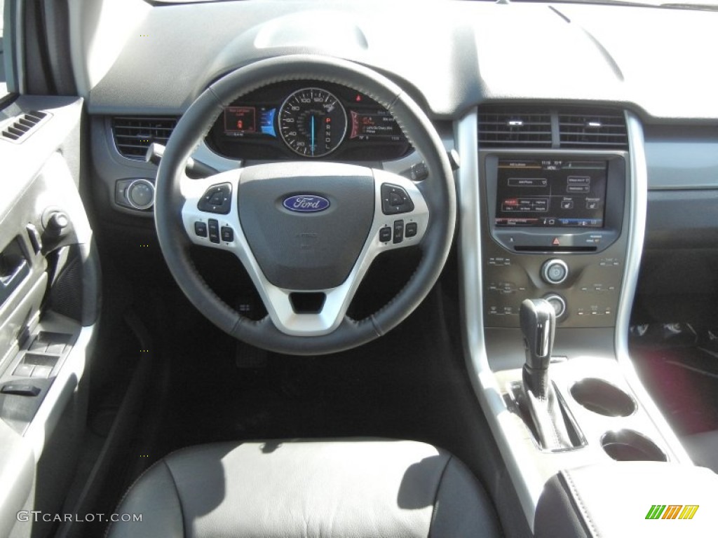 2012 Edge SEL EcoBoost - White Platinum Metallic Tri-Coat / Charcoal Black photo #7