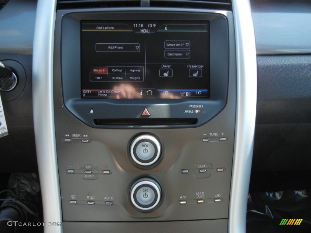 2012 Edge SEL EcoBoost - White Platinum Metallic Tri-Coat / Charcoal Black photo #9