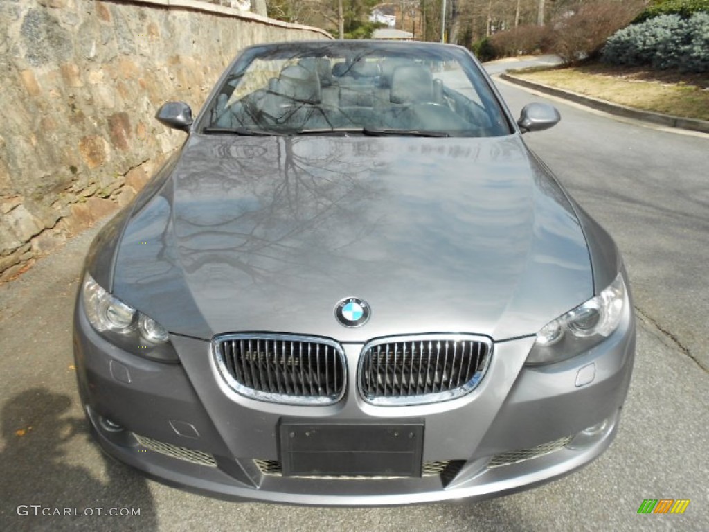 2009 3 Series 335i Convertible - Space Grey Metallic / Black photo #4