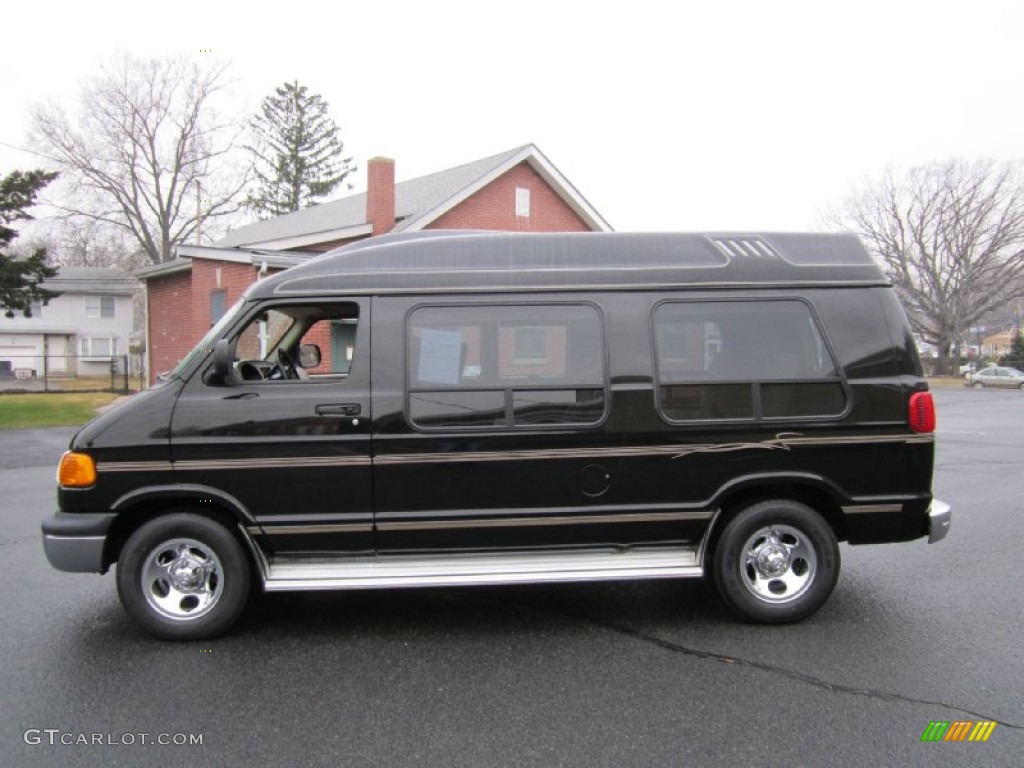 Black 2003 Dodge Ram Van 1500 Passenger Conversion Exterior Photo #61036240