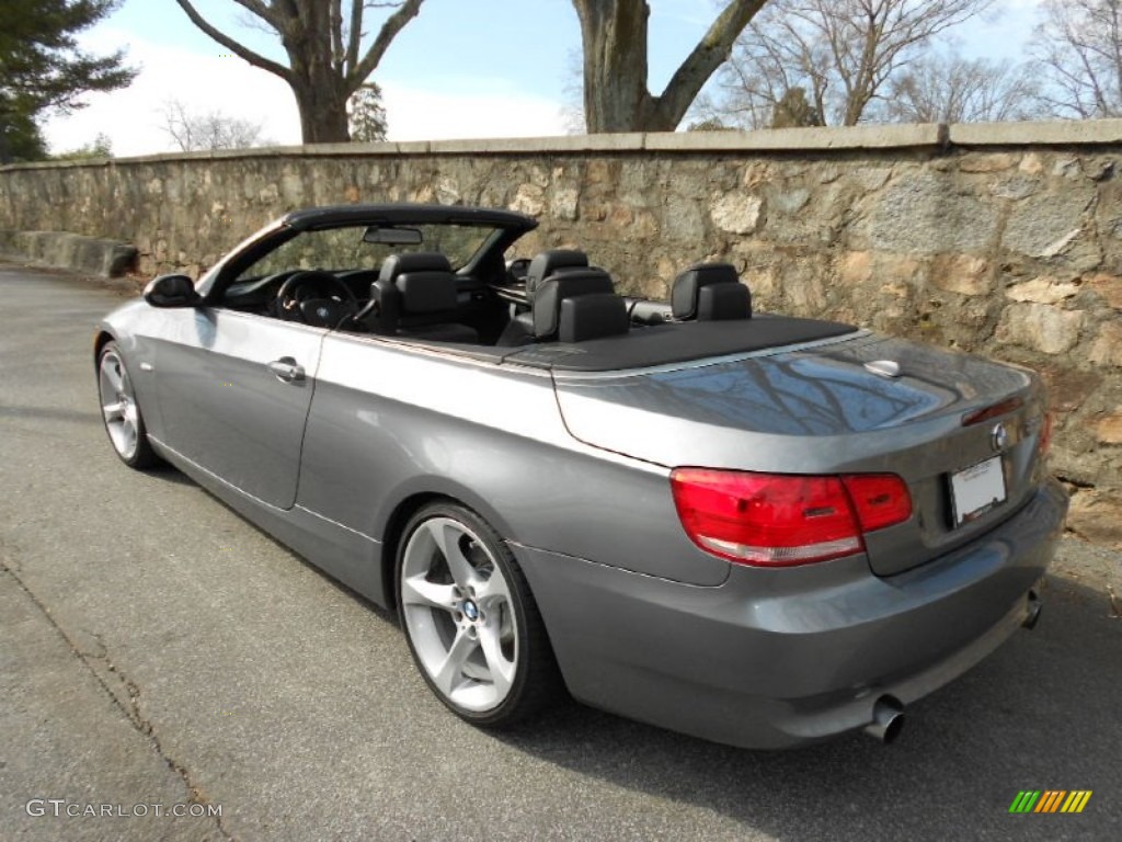 2009 3 Series 335i Convertible - Space Grey Metallic / Black photo #14