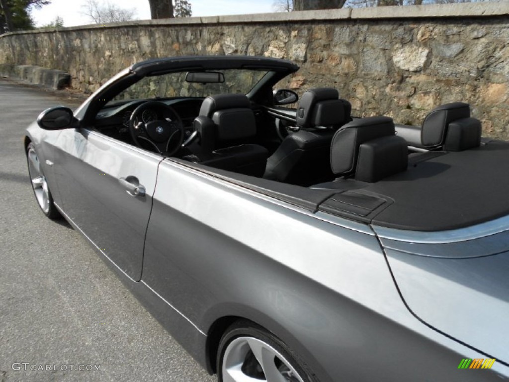 2009 3 Series 335i Convertible - Space Grey Metallic / Black photo #15