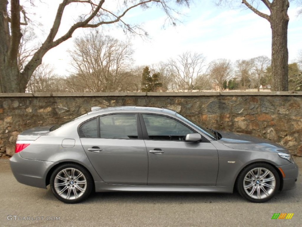 Space Grey Metallic 2010 BMW 5 Series 535i Sedan Exterior Photo #61036396