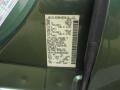 D11: Green Tea Metallic 2004 Nissan Quest 3.5 SE Color Code