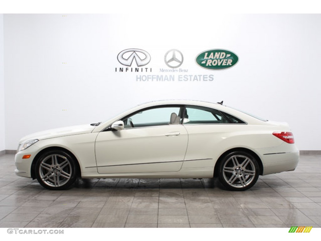 2010 E 350 Coupe - Arctic White / Ash Gray photo #2