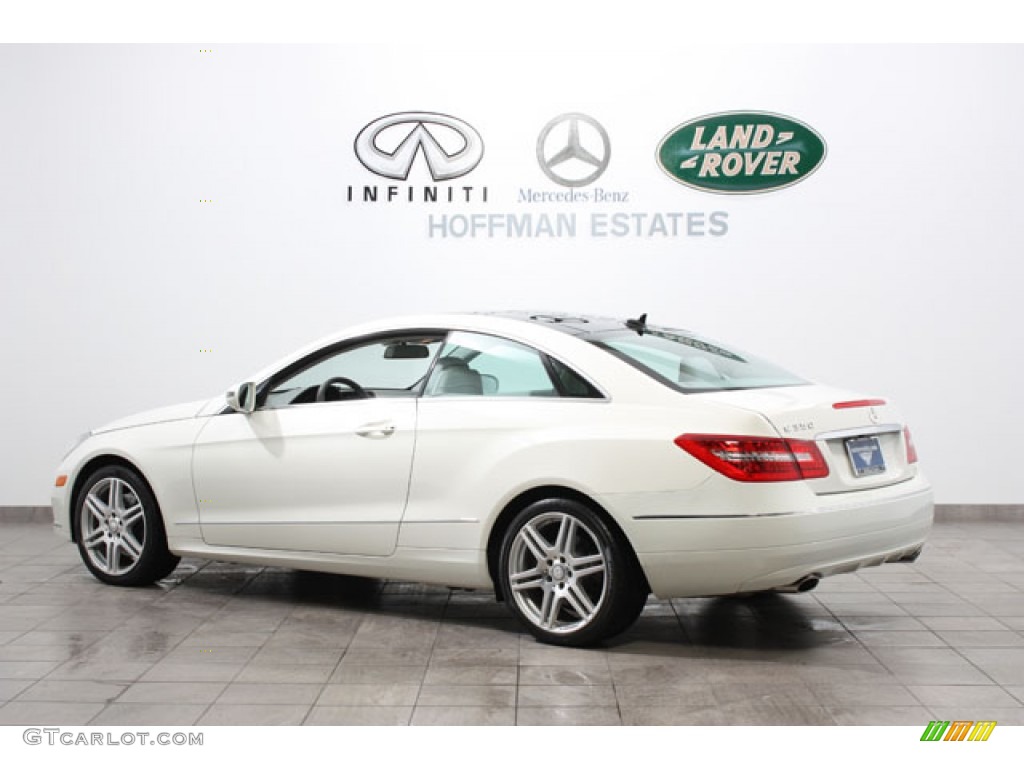 2010 E 350 Coupe - Arctic White / Ash Gray photo #5
