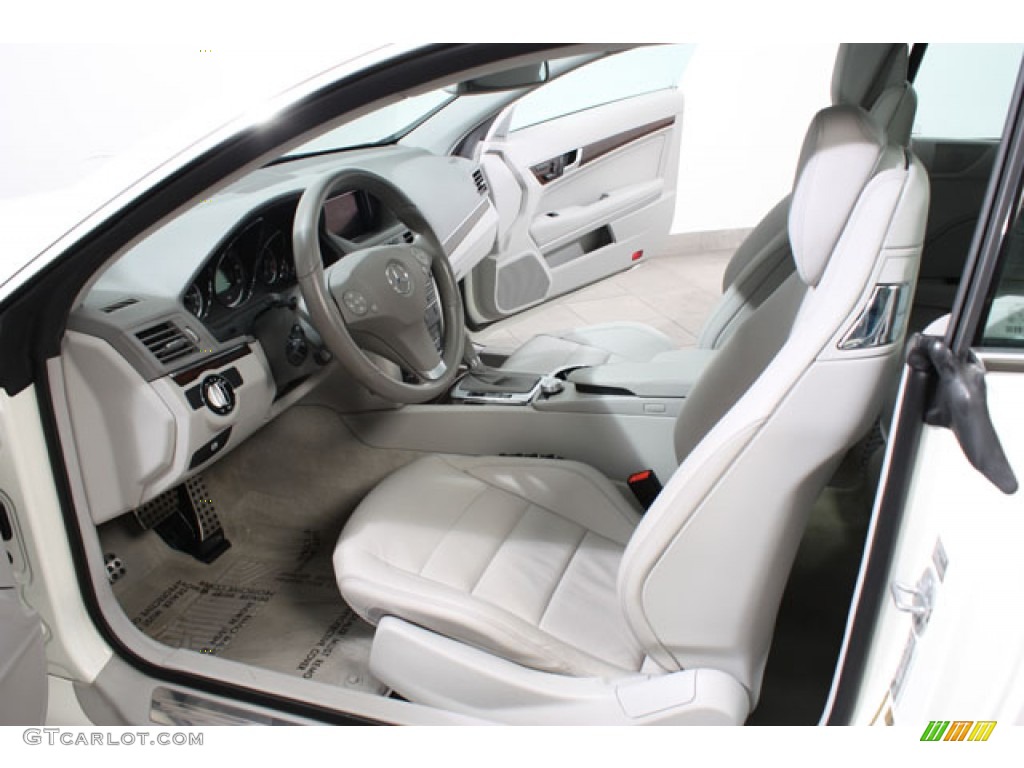 2010 E 350 Coupe - Arctic White / Ash Gray photo #14